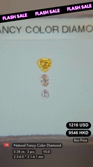 Natural Fancy Color Diamond Deal (0.38 cts)