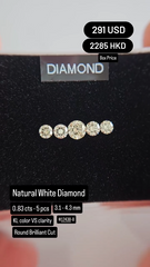 Natural White Diamond Deal (0.83 cts)