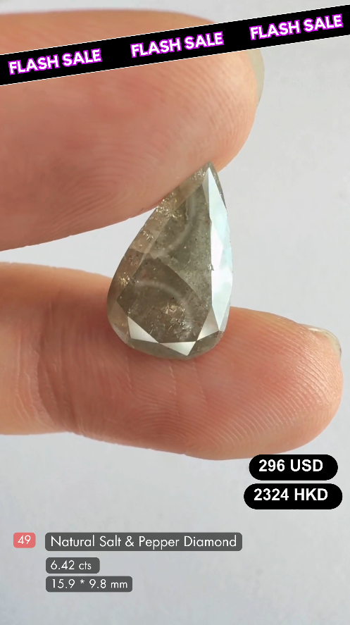 Natural Salt & Pepper Diamond Deal (6.42 cts)