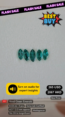 Vivid Green Emerald Deal (0.53 cts)
