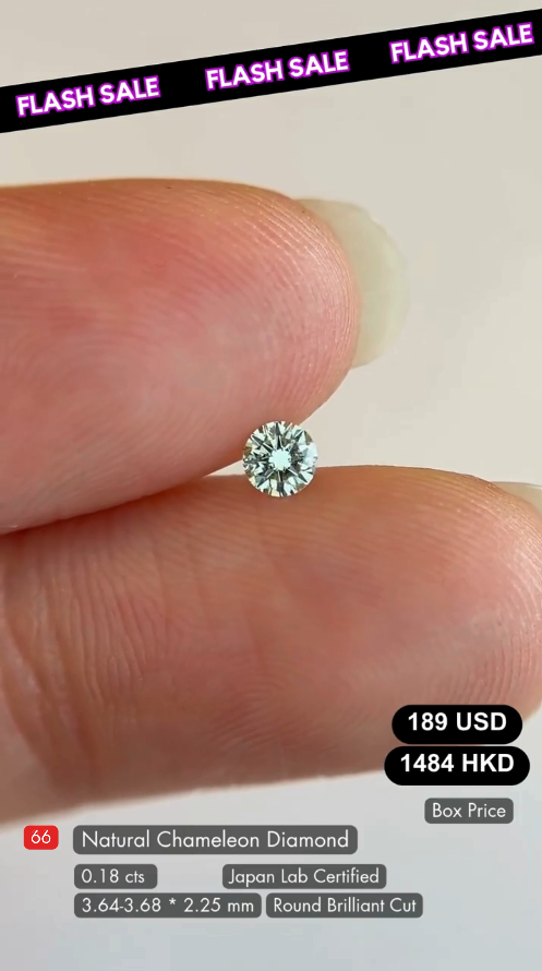Natural Chameleon Diamond Deal (0.18 cts)