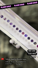Nebula Sapphire Bracelet Layout Deal (4.80 cts)