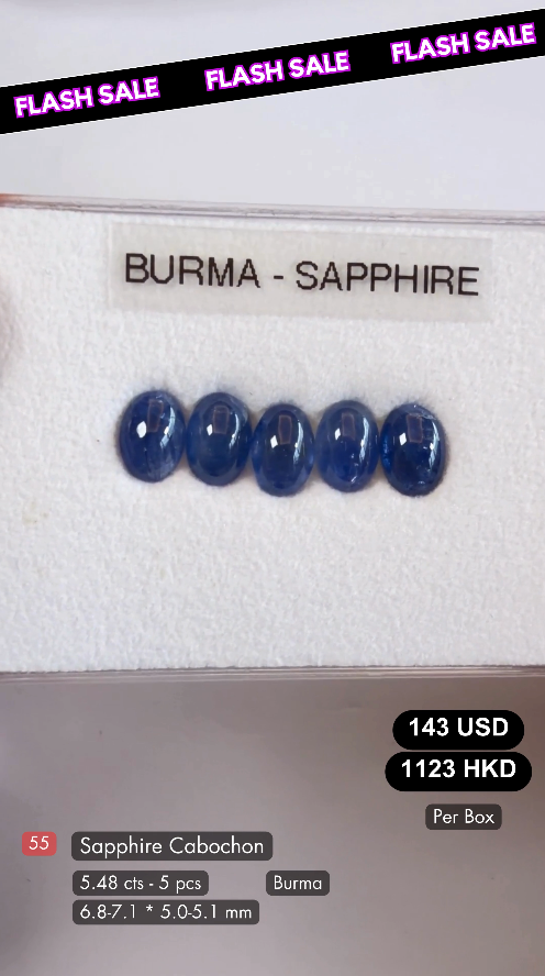 Sapphire Cabochon Deal (5.48 cts)