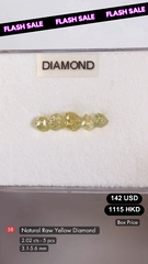 Natural Raw Yellow Diamond Deal (2.02 cts)