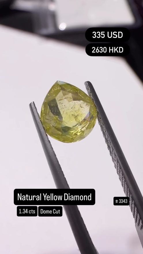 Natural Yellow Diamond Deal (1.34 cts)