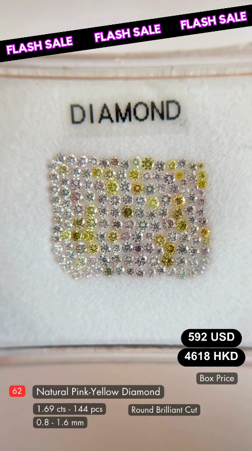 Natural Pink Yellow Diamond Deal (1.69 cts)