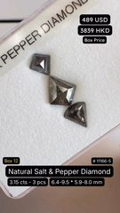 Natural Salt & Pepper Diamond Deal (3.15 cts)