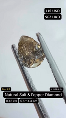 Natural Salt & Pepper Diamond Deal (0.46 cts)