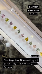 Star Sapphire Bracelet Layout Deal (3.94 cts)