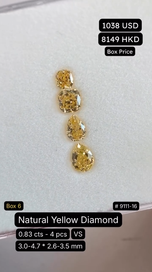 Natural Yellow Diamond Deal (0.83 cts)