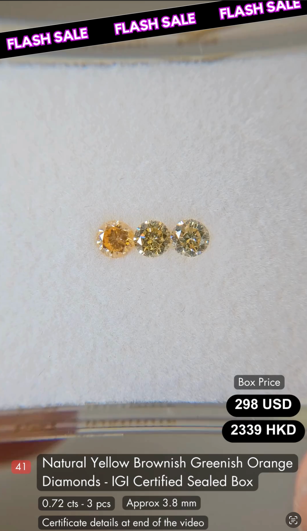 Fancy Color Diamond Deal (0.72 cts)