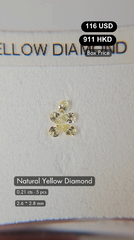 Natural Yellow Diamond Deal (0.21 cts)