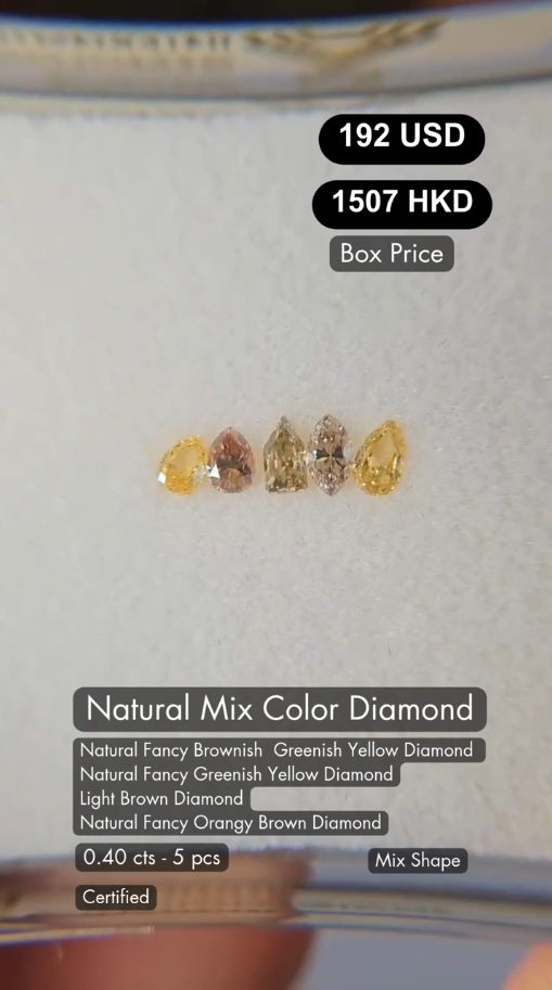 Natural Mix Color Diamond Deal (0.40 cts)