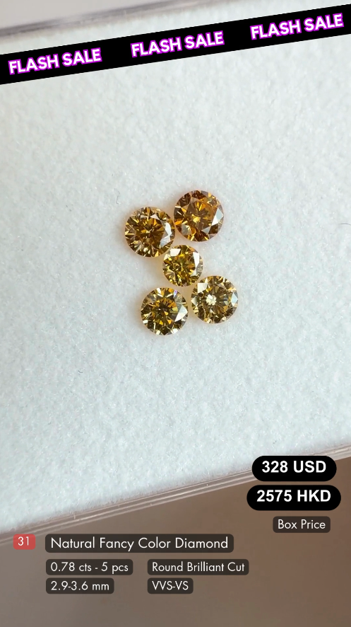 Natural Fancy Color Diamond Deal (0.78 cts)