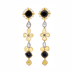 Slice Diamond Drop Earrings