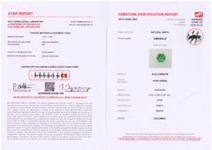 Colombia Vivid Green Emerald Pair ( 0.33 cts)