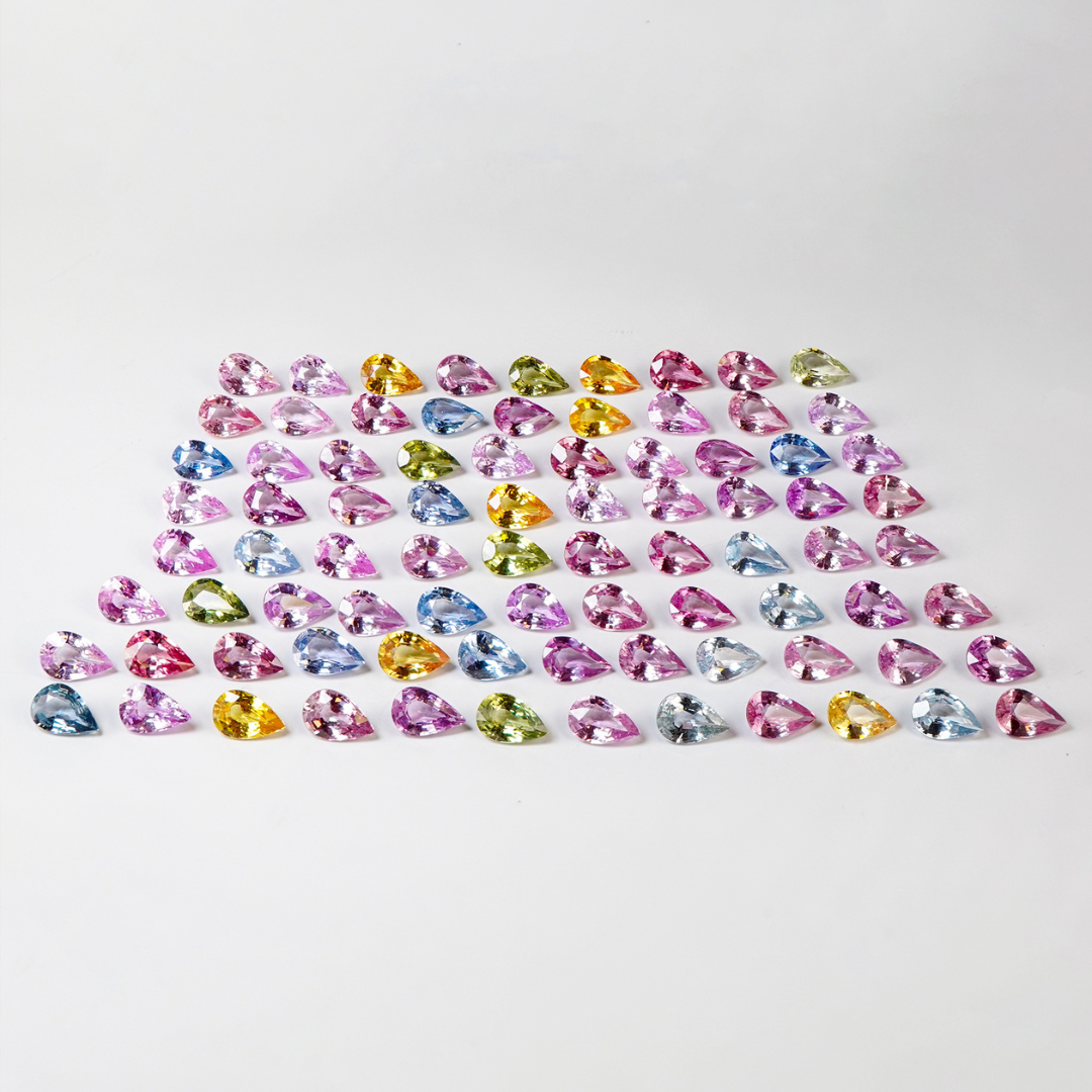 Natural Rainbow Sapphires (34.10 cts)