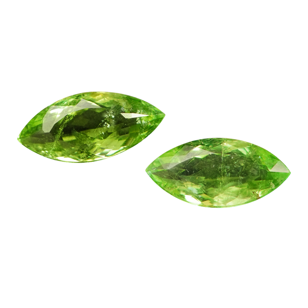 Neon Green Paraiba Pair (4.57 cts & 3.16 cts)