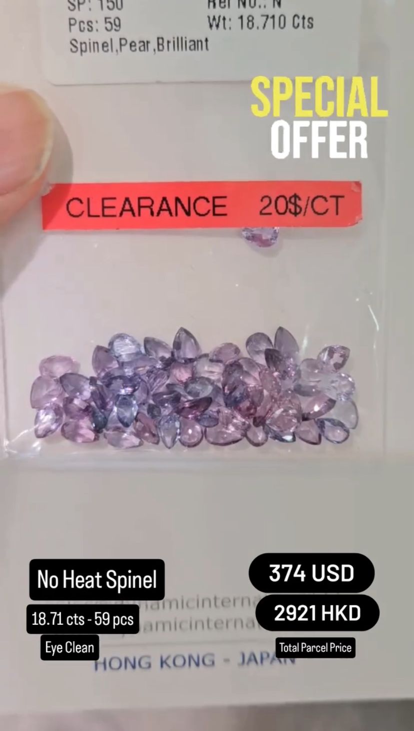 No Heat Spinel Deal (18.71 cts)
