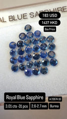 Royal Blue Sapphire Deal (3.01 cts)