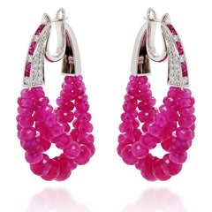 Ruby Beads Earrings
