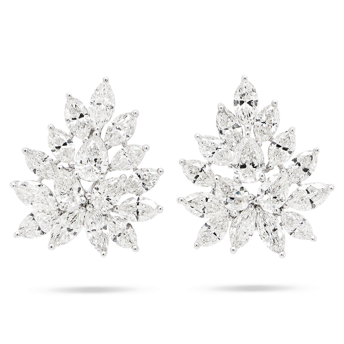 White Diamond Earrings