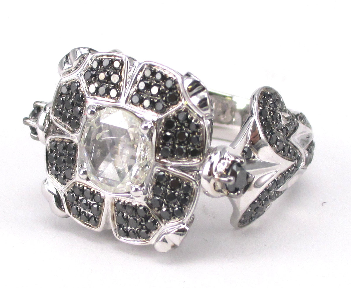 Heated Black Diamond Statement Ring
