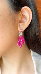 Ruby Beads Earrings