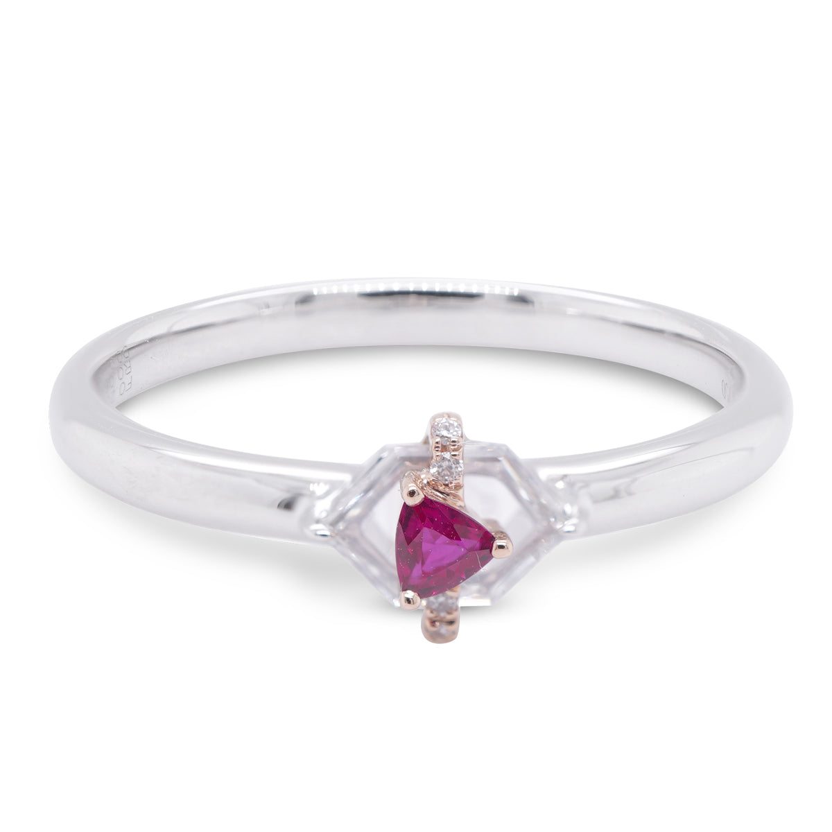 Trilliant Ruby Ring