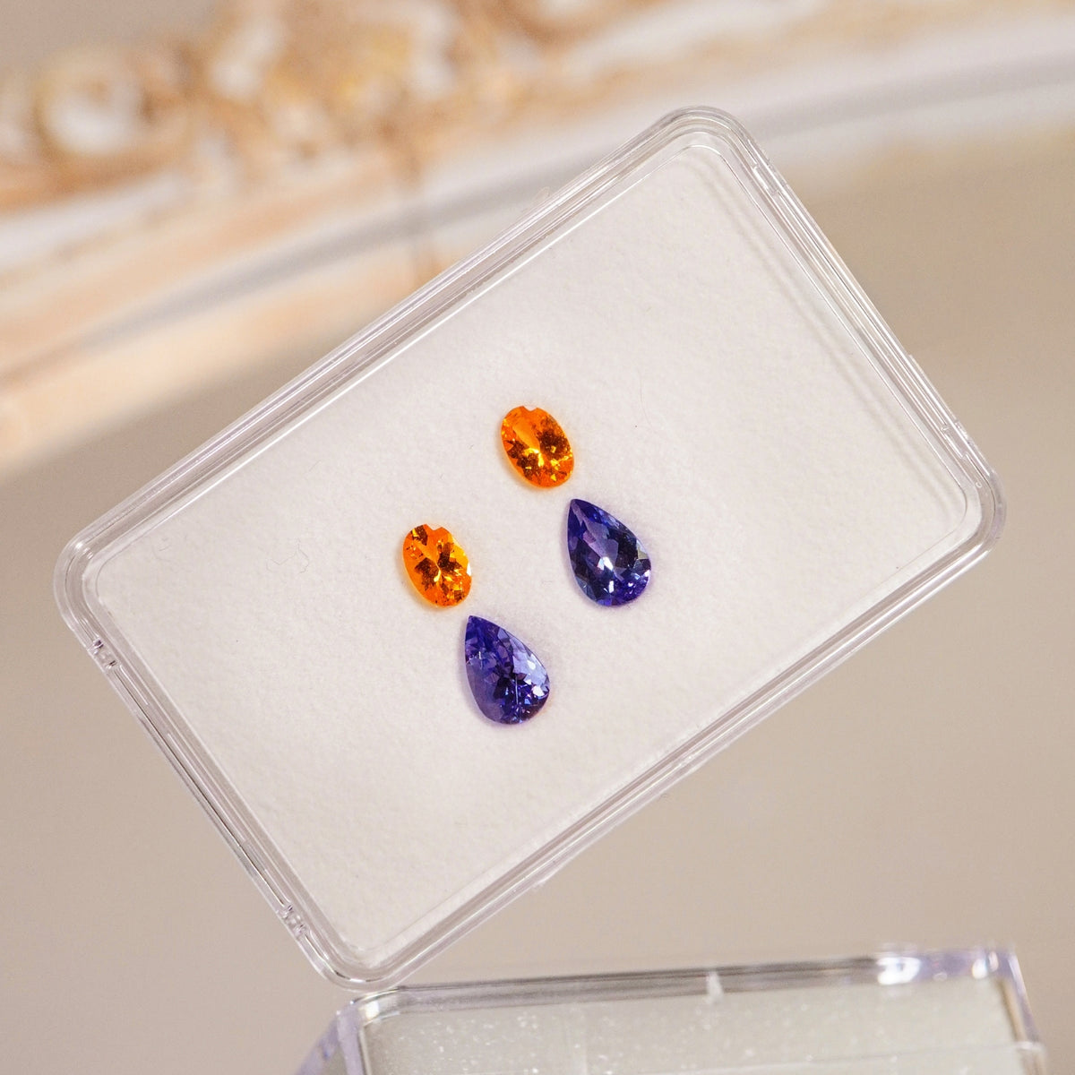 Tanzanite & Mandarin Garnet Curated Earring Set (3.13 cts)