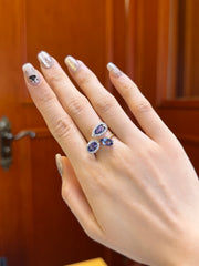 Tanzanite Trio Ring