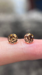 Fancy Brown Diamond Pair (1.83 Cts)