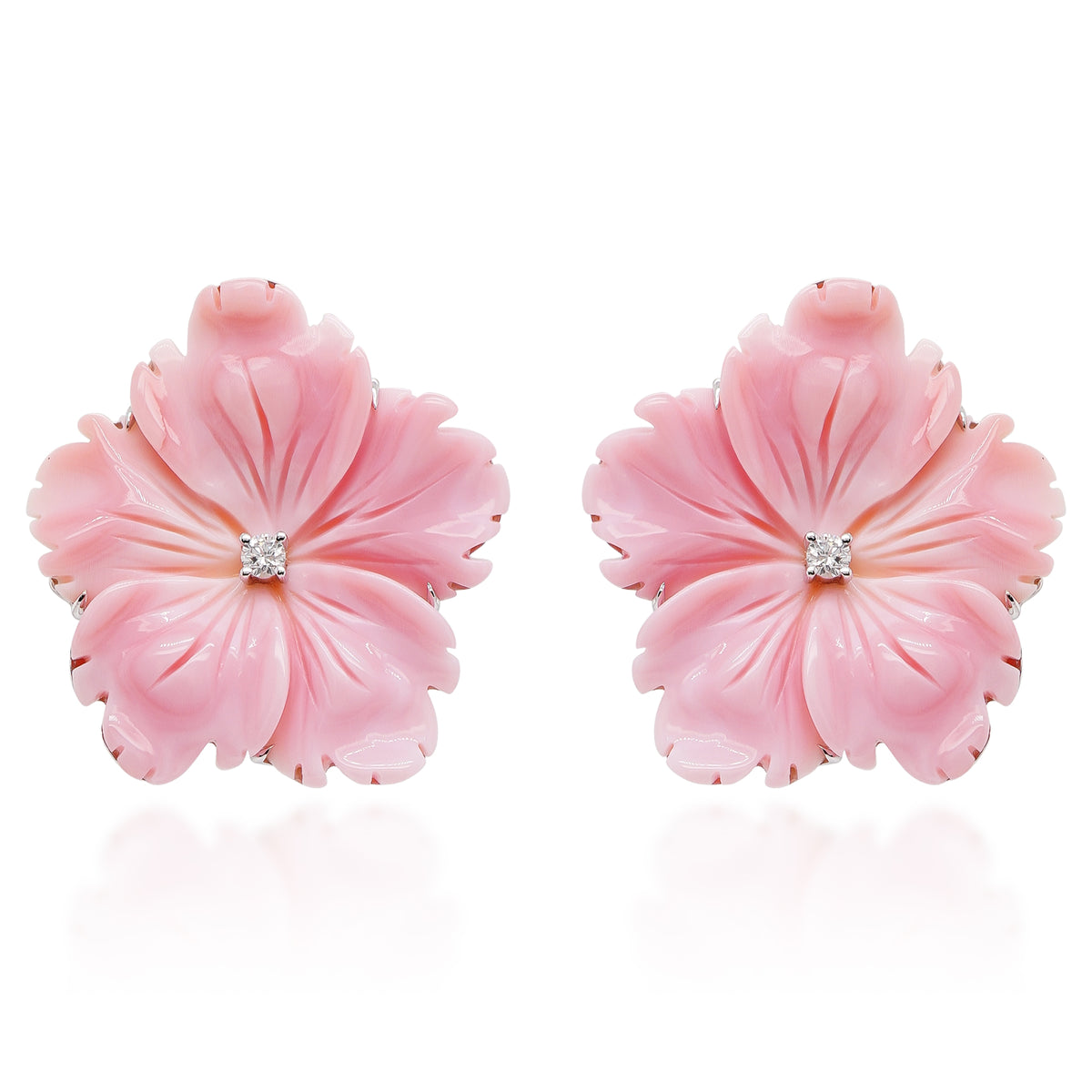 Conch Shell Flower Earrings
