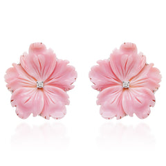 Conch Shell Flower Earrings