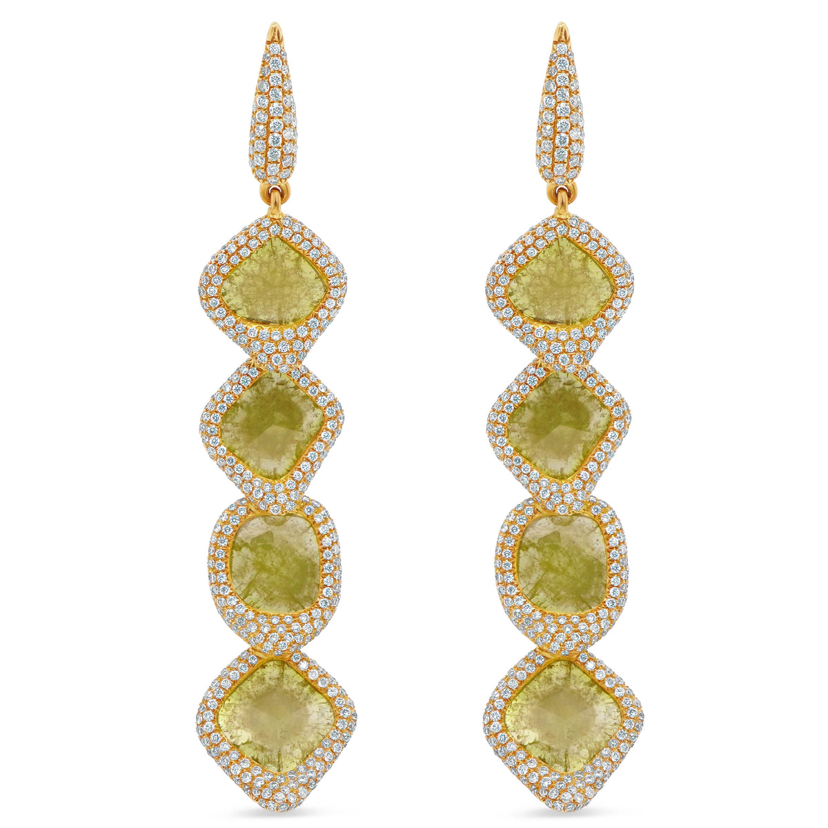Diamond Slice Earrings