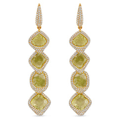Diamond Slice Earrings
