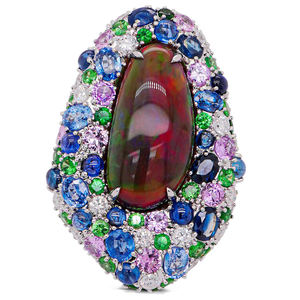 Opal & Sapphire Ring