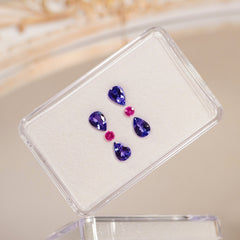 Tanzanite & Mahenge Spinel Curated Earring Set (3.11 cts)
