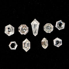 Geometric Shaped White Diamonds (3.04 cts)