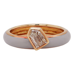 Enamel & Diamond Ring