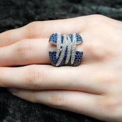 Blue Sapphire Statement Ring