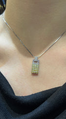 Natural Fancy Color Diamond Necklace