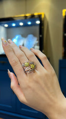 Fancy Color Diamond Statement Ring