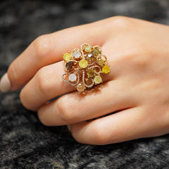 Icy Diamond Statement Ring