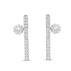 Line Diamond Earrings