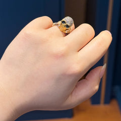 Diamond Skull Ring