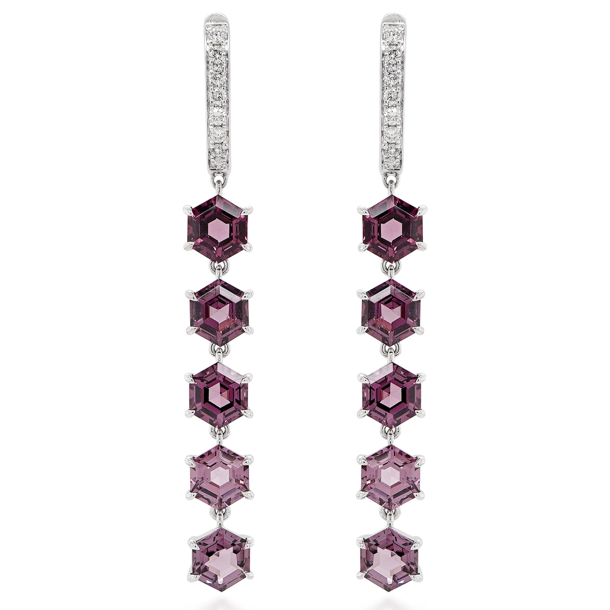 No Heat Spinel Drop Earrings