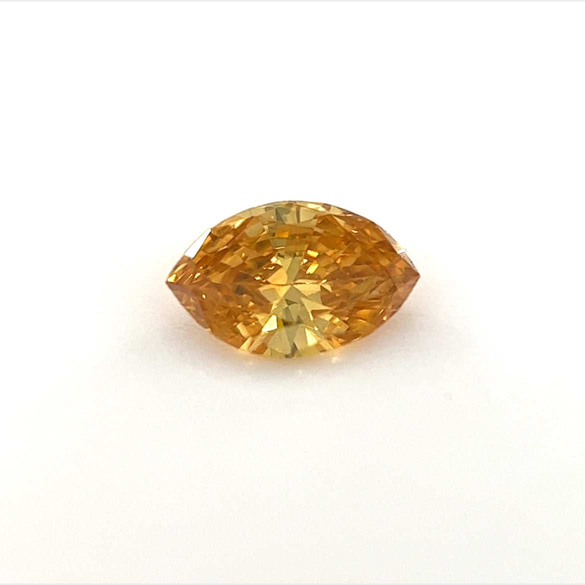 Natural Fancy Intense Orange Yellow Diamond (0.13 Cts)