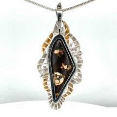 Freeform Opal Diamond Pendant