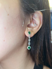 Tsavorite Drop Earrings